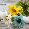 Load image into Gallery viewer, Artificial Flowers Cheap Silk Hydrangea Bride Bouquet Wedding Home New Year Decoration Accessories for Vase Plants Arrangement