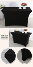 Load image into Gallery viewer, Table Cloth Wedding Decoration Stretch Banquet Table Cover Rectangle Hotel Birthday Party Meeting Room Nice Design