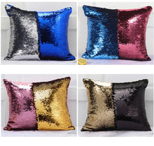 Load image into Gallery viewer, Reversible Glitter Mermaid DIY Sequins Cushion Cover Throw Pillow Cushion Cover Home Sofa Decoration Pillowcase