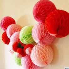 Load image into Gallery viewer, 5pcs/lot 10/15cm Decorative Paper Honeycomb Ball Pastel Flower Wedding Kid Birthday Party Decoration Baby Shower Supplies8Z