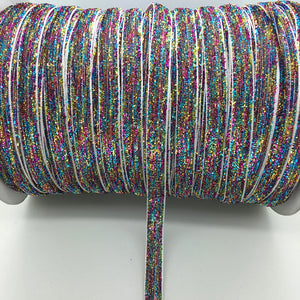 5 yards 3/8 "10mm Glitter Velvet Ribbon Headband Clips Bow Decoration Pick Colors