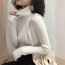 Load image into Gallery viewer, Turtleneck Sweater Womens 2024 Autumn Winter Tops Korean Slim Women Pullover Jumper Knitted Sweater Pull Femme Hiver Truien