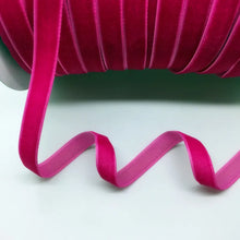 Load image into Gallery viewer, 5 Yards 3/8&quot;(10mm) Velvet Ribbon Wedding Party Decoration Handmade  Gift Wrapping Hair Bows DIY Christmas