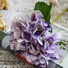 Load image into Gallery viewer, Artificial Flowers Cheap Silk Hydrangea Bride Bouquet Wedding Home New Year Decoration Accessories for Vase Plants Arrangement
