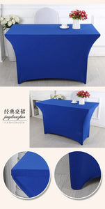 Table Cloth Wedding Decoration Stretch Banquet Table Cover Rectangle Hotel Birthday Party Meeting Room Nice Design