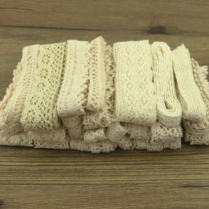 10 yard lot of color cotton lace garment sewing fabric decorative cotton crochet lace ribbon handmade jewelry Technology