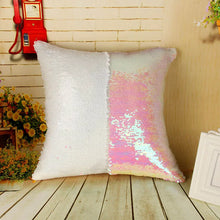 Load image into Gallery viewer, Reversible Glitter Mermaid DIY Sequins Cushion Cover Throw Pillow Cushion Cover Home Sofa Decoration Pillowcase