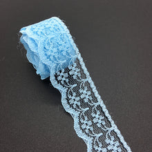 Load image into Gallery viewer, 3/4&quot; 20mm Wide (10yards/lot) Handicrafts Embroidered Net Lace Trim Ribbon DIY Wedding/Birthday/Christmas Decorations