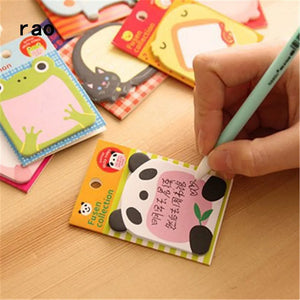 Charming Animal Series Memo Pad Sticky Notes Bookmark Sticker Paper office School Supplies Writing Pads Notebooks