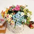 Load image into Gallery viewer, Artificial Flowers Cheap Silk Hydrangea Bride Bouquet Wedding Home New Year Decoration Accessories for Vase Plants Arrangement