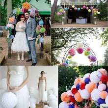 Load image into Gallery viewer, 5pcs/lot 10/15cm Decorative Paper Honeycomb Ball Pastel Flower Wedding Kid Birthday Party Decoration Baby Shower Supplies8Z