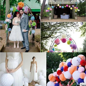 5pcs/lot 10/15cm Decorative Paper Honeycomb Ball Pastel Flower Wedding Kid Birthday Party Decoration Baby Shower Supplies8Z