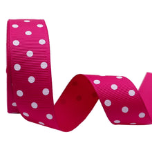 Load image into Gallery viewer, 10 yards 7/8&#39;&#39; (22mm) polka dots printed grosgrain ribbons DIY hairbow ribbon YM15113029