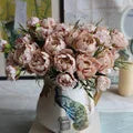 Load image into Gallery viewer, Artificial Flowers Cheap Silk Hydrangea Bride Bouquet Wedding Home New Year Decoration Accessories for Vase Plants Arrangement