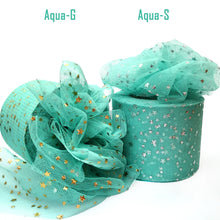 Load image into Gallery viewer, 25Yards 6cm Star Tulle Confetti Glitter Mesh Baking Cake Topper Tutu Pom Bow Soft Squine Organza DIY Wedding Birthday Decoration