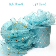 Load image into Gallery viewer, 25Yards 6cm Star Tulle Confetti Glitter Mesh Baking Cake Topper Tutu Pom Bow Soft Squine Organza DIY Wedding Birthday Decoration