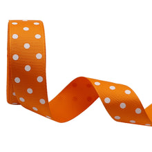 Load image into Gallery viewer, 10 yards 7/8&#39;&#39; (22mm) polka dots printed grosgrain ribbons DIY hairbow ribbon YM15113029