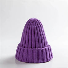 Load image into Gallery viewer, New Candy Colors Winter Women Knitted Hat Warm Soft Trendy Kpop Style Wool Beanie Elegant All-match Cap