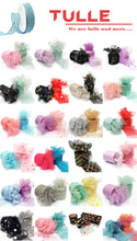 Load image into Gallery viewer, 25Yards 6cm Star Tulle Confetti Glitter Mesh Baking Cake Topper Tutu Pom Bow Soft Squine Organza DIY Wedding Birthday Decoration