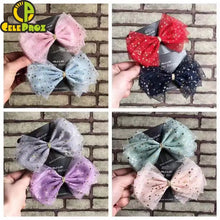 Load image into Gallery viewer, 25Yards 6cm Star Tulle Confetti Glitter Mesh Baking Cake Topper Tutu Pom Bow Soft Squine Organza DIY Wedding Birthday Decoration