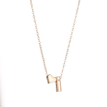 Load image into Gallery viewer, SUMENG Fashion Tiny Heart Dainty Initial Necklace Gold Silver Color Letter Name Choker  For Women Pendant Jewelry Gift