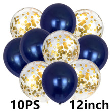Load image into Gallery viewer, 14/10pcs Gold Sliver Latex Heart Valentine&#39;s Day Balloons Metallic Gender Reveal Globos Baby Shower Wedding Birthday Party Decor