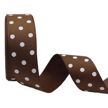 Load image into Gallery viewer, 10 yards 7/8&#39;&#39; (22mm) polka dots printed grosgrain ribbons DIY hairbow ribbon YM15113029
