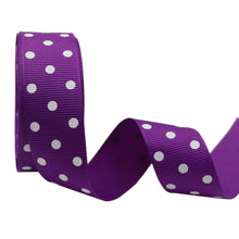 Load image into Gallery viewer, 10 yards 7/8&#39;&#39; (22mm) polka dots printed grosgrain ribbons DIY hairbow ribbon YM15113029