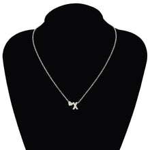Load image into Gallery viewer, SUMENG Fashion Tiny Heart Dainty Initial Necklace Gold Silver Color Letter Name Choker  For Women Pendant Jewelry Gift