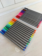 Load image into Gallery viewer, 24 pack coloured fineliner pens for journaling drawing revision and notes