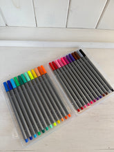 Load image into Gallery viewer, Coloured Fineliner Pens – 24 Pack | Drawing, Journaling &amp; Notes