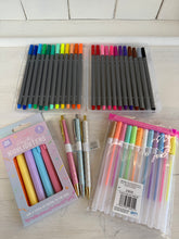 Load image into Gallery viewer, Stationary Pen Bundle, Fine-liners, Highlighters, Gel Pens &amp; Pretty Biro Pens