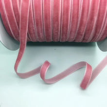Load image into Gallery viewer, 5 Yards 3/8&quot;(10mm) Velvet Ribbon Wedding Party Decoration Handmade  Gift Wrapping Hair Bows DIY Christmas