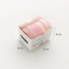 Load image into Gallery viewer, 5Pcs Sakura Washi Tape Set Basic Decorative Adhesive Tape Journal Supplies Washitape Stationery Scrapbooking Cute Masking Tape