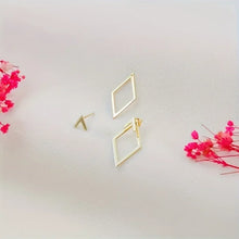Load image into Gallery viewer, Retro Minimalist Geometric Square Detachable Triangles Stud Earrings for Women Fashion Jewelry Accessories Party Gifts