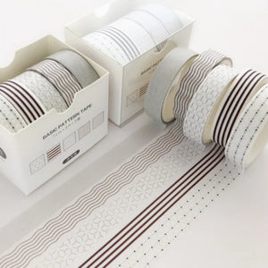 5Pcs Sakura Washi Tape Set Basic Decorative Adhesive Tape Journal Supplies Washitape Stationery Scrapbooking Cute Masking Tape