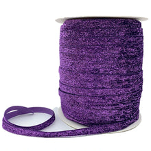Load image into Gallery viewer, Free shipping 5 yards 3/8 &quot;10mm Khaki Glitter Velvet Ribbon Headband Clips Bow Decoration #RS-20