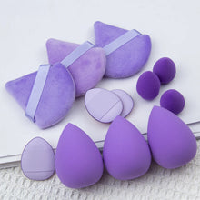 Load image into Gallery viewer, 12pcs Small, medium and large combination set Makeup Puff Essential for beginners