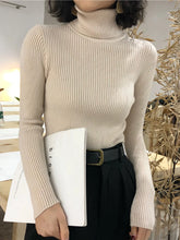 Load image into Gallery viewer, Turtleneck Sweater Womens 2024 Autumn Winter Tops Korean Slim Women Pullover Jumper Knitted Sweater Pull Femme Hiver Truien