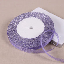 Load image into Gallery viewer, 1/4&quot; (6mm) 25yards Gold Silver Metallic Glitter Ribbons For DIY Crafts Sewing Fabric Christmas Party Wedding Supplies Gift Wrap