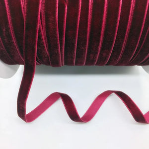 5 Yards 3/8"(10mm) Velvet Ribbon Wedding Party Decoration Handmade  Gift Wrapping Hair Bows DIY Christmas