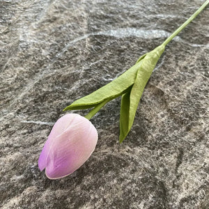 5PCS 32CM Soft Adhesive Tulip Artificial Flower Home Model Room Decoration Tulip Wedding Hotel Decoration Flower