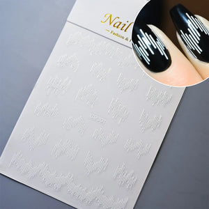 1pcs 3D Bronzing Gold Love Heart Nail Art Stickers Y2K Holographic Stars Sun Sliders Starlight DIY Decals Manicure Decoration