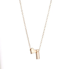 Load image into Gallery viewer, SUMENG Fashion Tiny Heart Dainty Initial Necklace Gold Silver Color Letter Name Choker  For Women Pendant Jewelry Gift