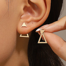 Load image into Gallery viewer, Retro Minimalist Geometric Square Detachable Triangles Stud Earrings for Women Fashion Jewelry Accessories Party Gifts