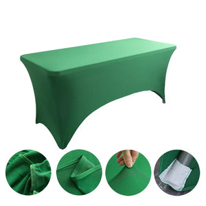 Table Cloth Wedding Decoration Stretch Banquet Table Cover Rectangle Hotel Birthday Party Meeting Room Nice Design