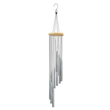 Load image into Gallery viewer, 1piece 12 Tubes Aluminum Alloy Wind Chimes with Hook Gold/silver Bells for Outside Home Wedding Party Memorial Decoration Gifts