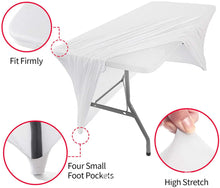 Load image into Gallery viewer, Table Cloth Wedding Decoration Stretch Banquet Table Cover Rectangle Hotel Birthday Party Meeting Room Nice Design