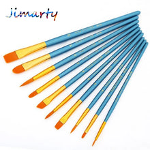 Load image into Gallery viewer, 6/10pcs set Nylon Hair Paint Brush Set Drawing Art Supplies
