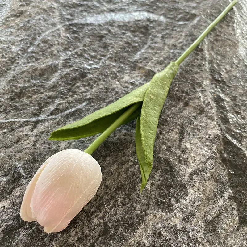5PCS 32CM Soft Adhesive Tulip Artificial Flower Home Model Room Decoration Tulip Wedding Hotel Decoration Flower